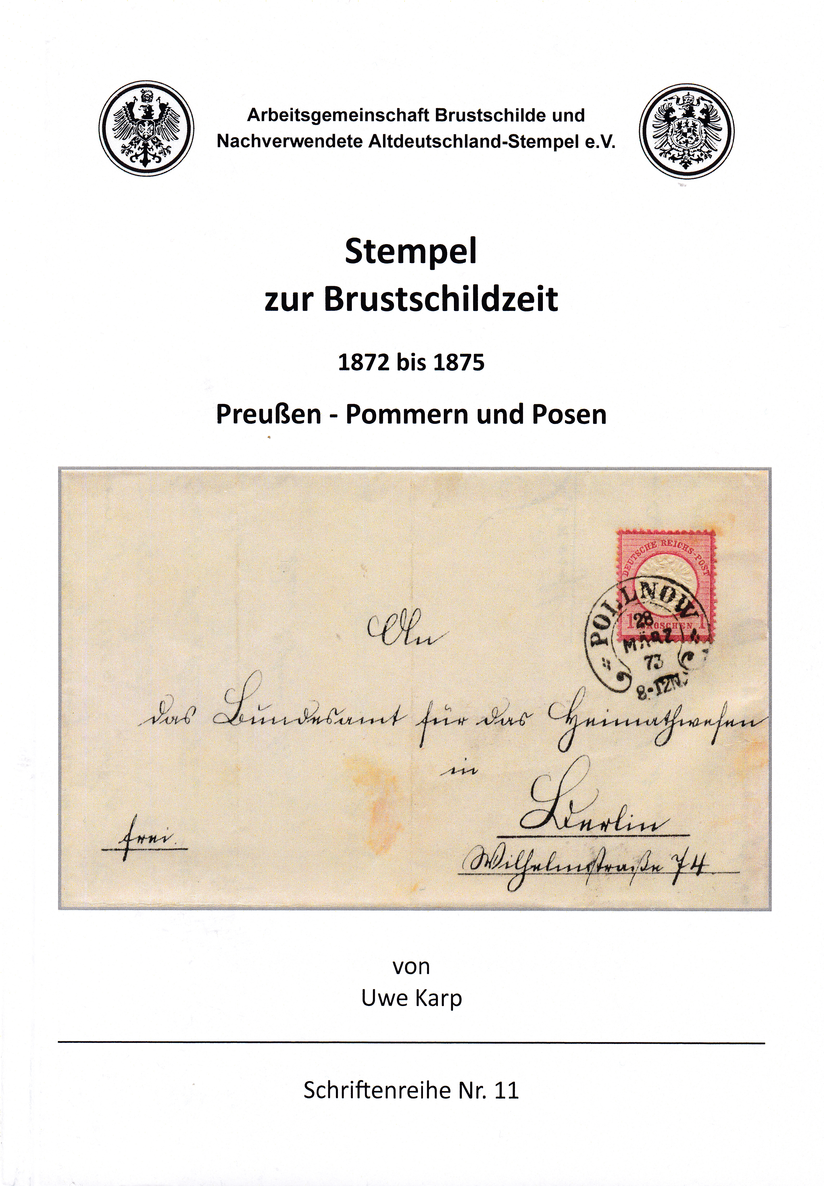 Deckblatt Stempelkatalog ELSASS-LOTHRINGEN